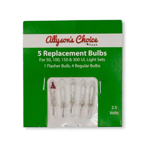 Mini Light Replacement Bulbs – Clear 5 Pack