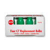 C7 Green Bulbs - 4 Pack