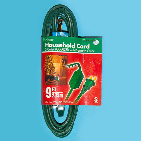 Green 9′ Extension Cord