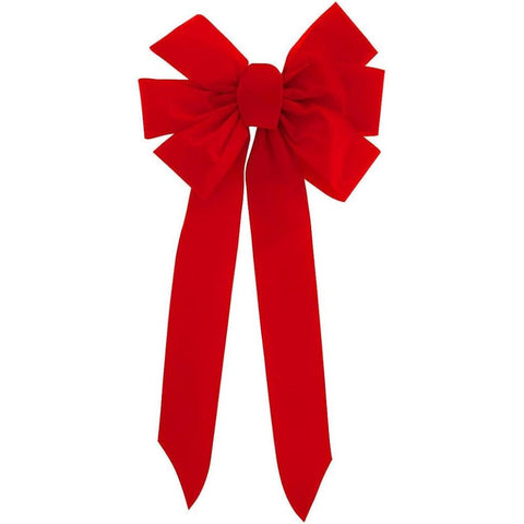 12"X 26" Red Velvet Bow