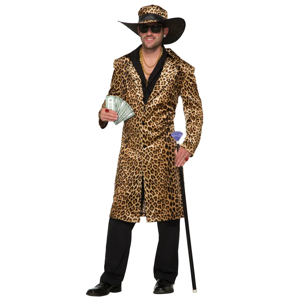 Funky Leopard Pimp Men's Costume