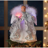 12" Fiber-Optic Silver Angel Treetop