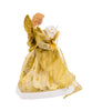 12" 10-Light Gold Dress Angel Treetop