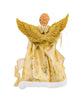 12" 10-Light Gold Dress Angel Treetop
