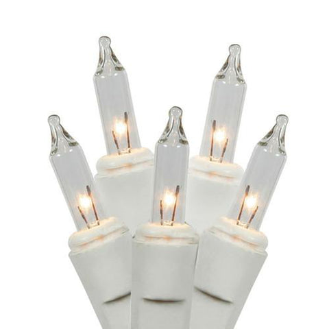 100 Mini Light Set, White Wire