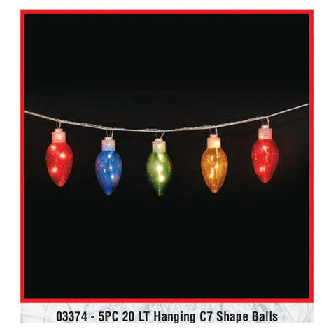 5 Piece Hanging C7 Shape Balls