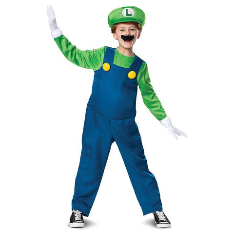 Super Mario Brothers - Luigi Deluxe Boy's Costume
