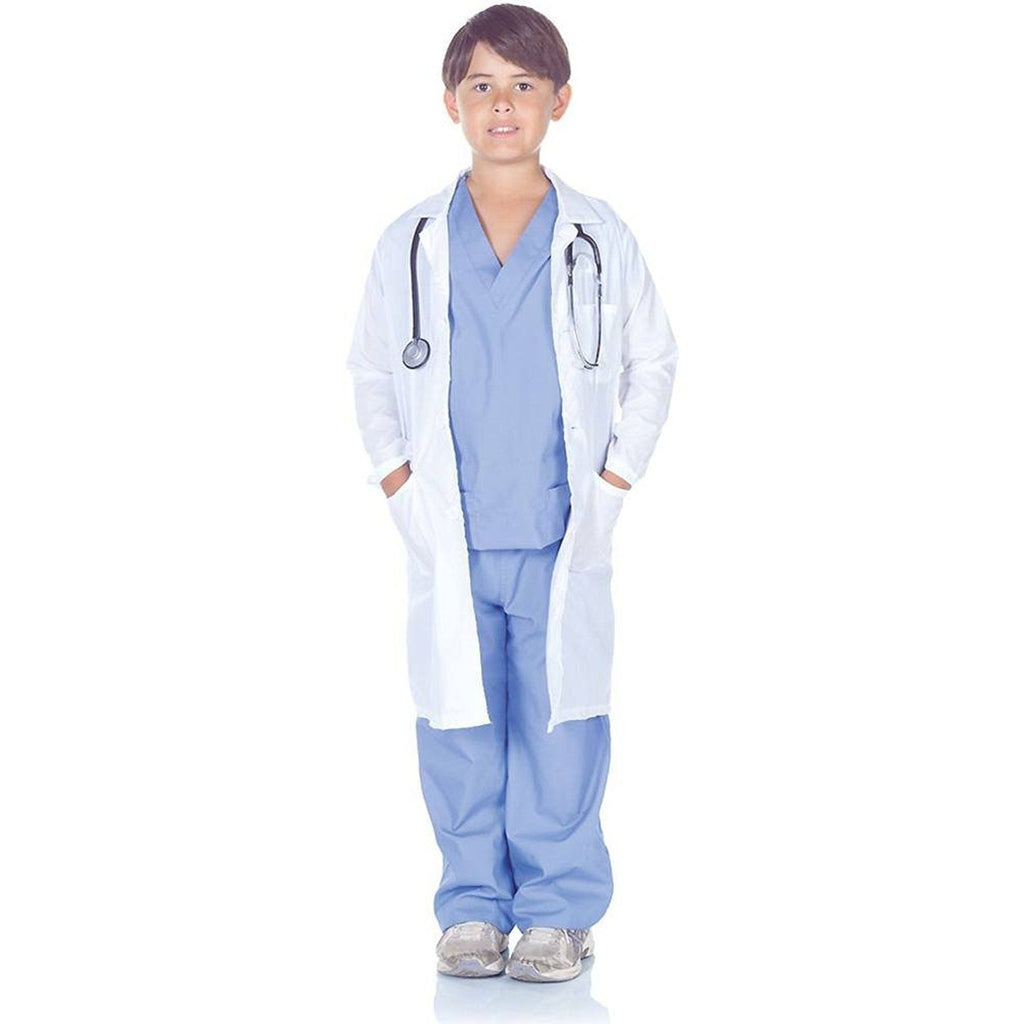 Dr. Scrubs & Lab Coat Boy's Costume