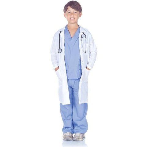Dr. Scrubs & Lab Coat Boy's Costume