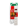 White 6 Outlet Power Strip