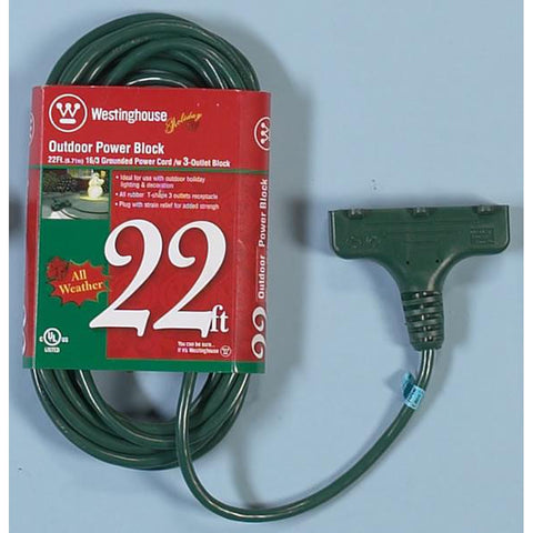 22' Power Block Extension Cord