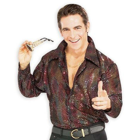 Sequin Disco Shirt Men's Costume