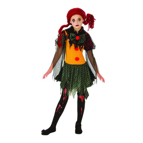 Zombie Clown Girl's Costume