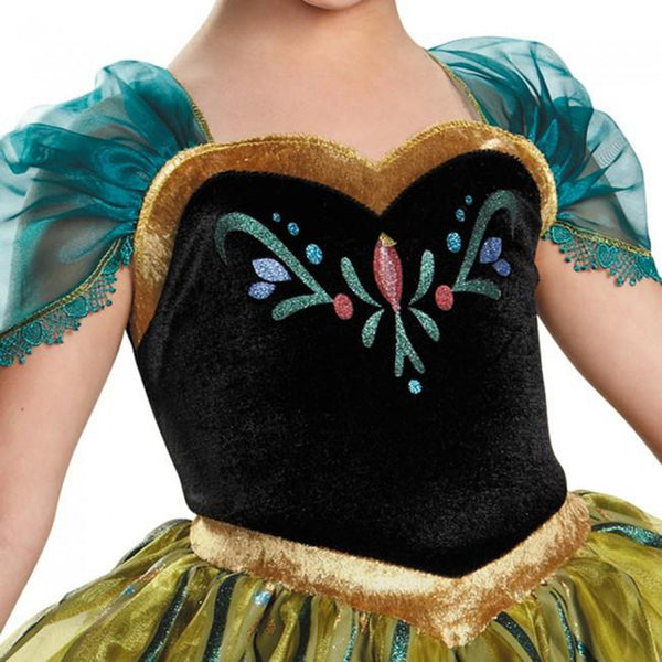 Frozen-Anna Coronation Gown Deluxe Girl's Costume State Fair Seasons Frozen-Anna Coronation Gown Deluxe Girl's Costume State Fair Seasons