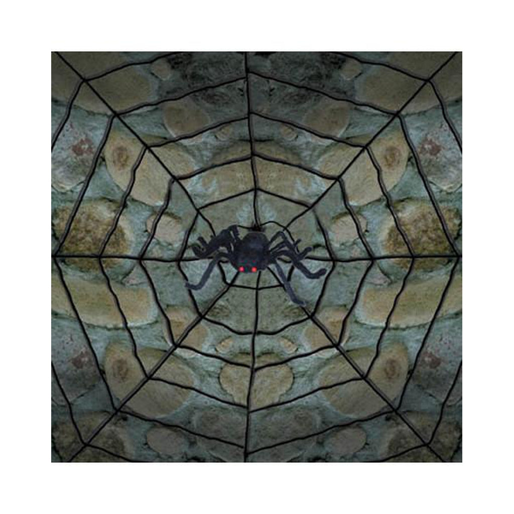 Rope Spider Web w/ Posable Spider