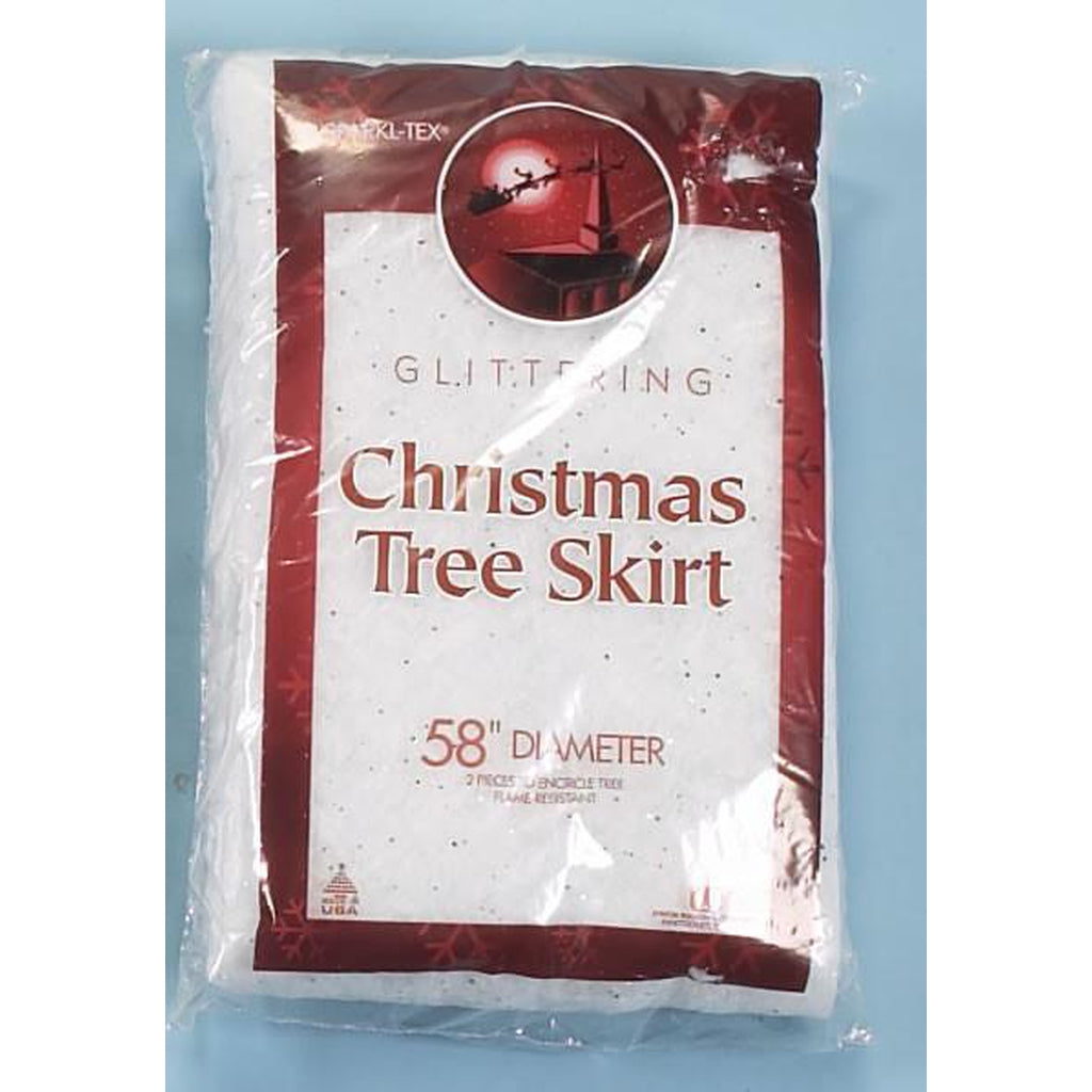58" Glittered Tree Skirt