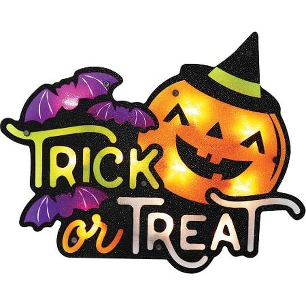 Trick or Treat Shimmering Window Frame