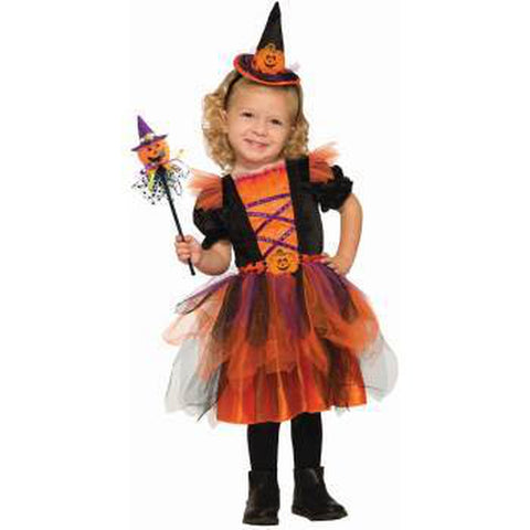 Pumpkin Witch Toddler Girl Costume