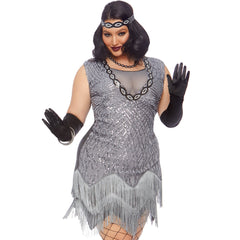 Roaring Roxy Flapper Plus Size Costume