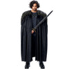 Medieval Black Cape Men's Costume