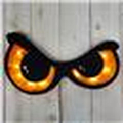 Lighted Shimmering Window Frame-Orange Eyes