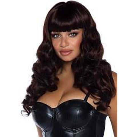 Wavy Wig with Bangs