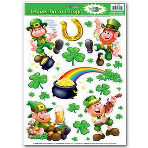 Leprechaun Window Clings