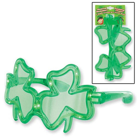 Flashing Shamrock Glasses