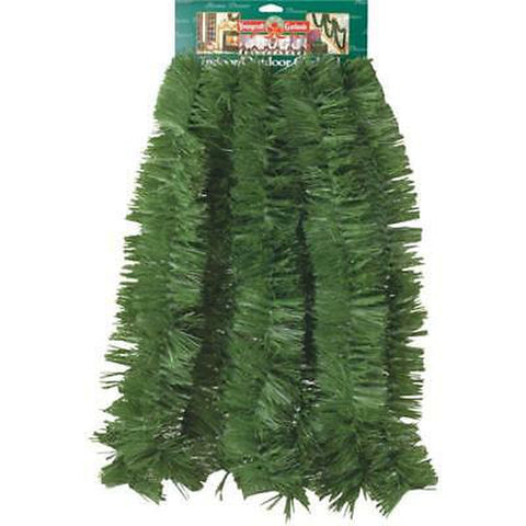18' Solid Green Pine Garland