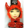 Red Sequin Devil Horns and Tail