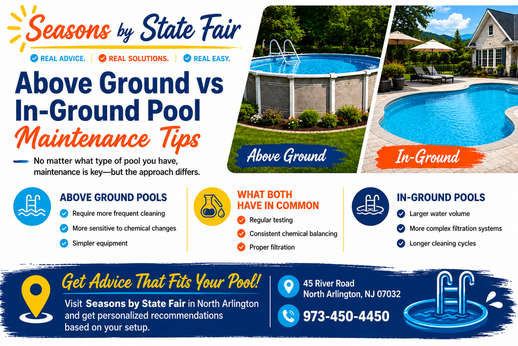 Above Ground vs In-Ground Pool Maintenance Tips