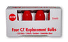 C7 Red Bulbs - 4 Pack