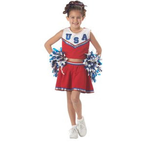 Team U.S.A Cheerleader Girl's Costume