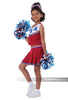 Team U.S.A Cheerleader Girl's Costume