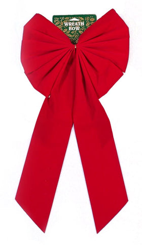 14" x 26" Red Velvet Bow