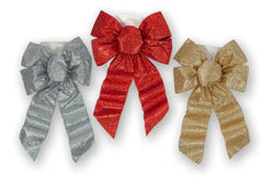 10" x 16" Glittered Bows - 3 Assorted