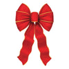 10"x 18" Red Bow W/ Gold