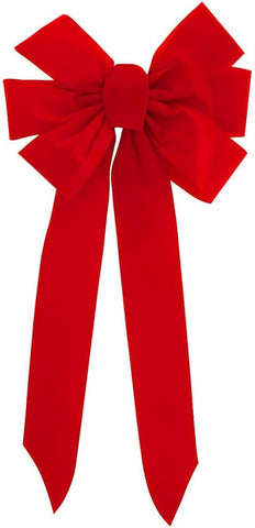 12"X 26" Red Velvet Bow