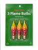 Red/Yellow Flame Bulbs - 3 Pack