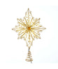 15" 30-Light Warm White Fairy LED Gold Star Treetop