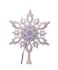 10" Cool White LED Glitter Snowflake Treetop