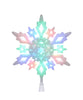 10" Multicolor LED Glitter Snowflake Treetop