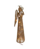 12" 20-Light Gold Glittered Angel Treetop