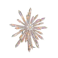 11.25" 30-Light Crystal Snowflake Treetop