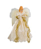 16.5" 10-Light Ivory and Gold Angel Treetop