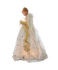 16" 10-Light Ivory and Gold Angel Treetop