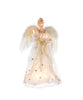 16" 10-Light Ivory and Gold Angel Treetop