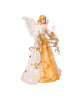 16" 10-Light Cream and Gold Angel Treetop