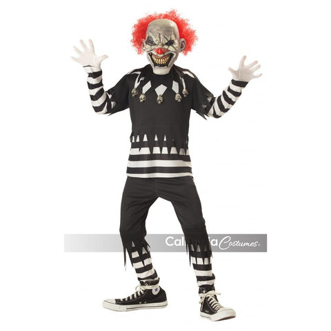 Creepy Clown Boy's Costume