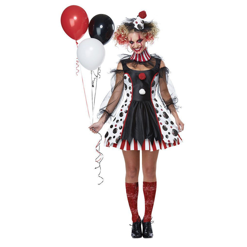 Twisted Clown Women's Costume